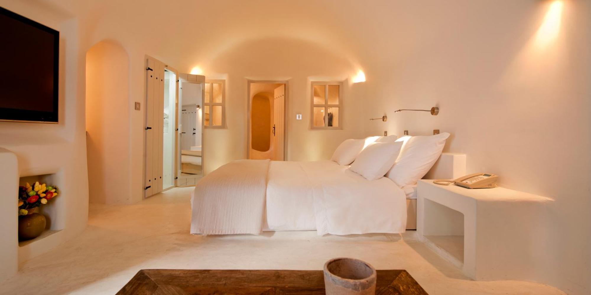 Chambre Spa Premium avec Bain à Remous Intérieur - Vue sur Caldeira