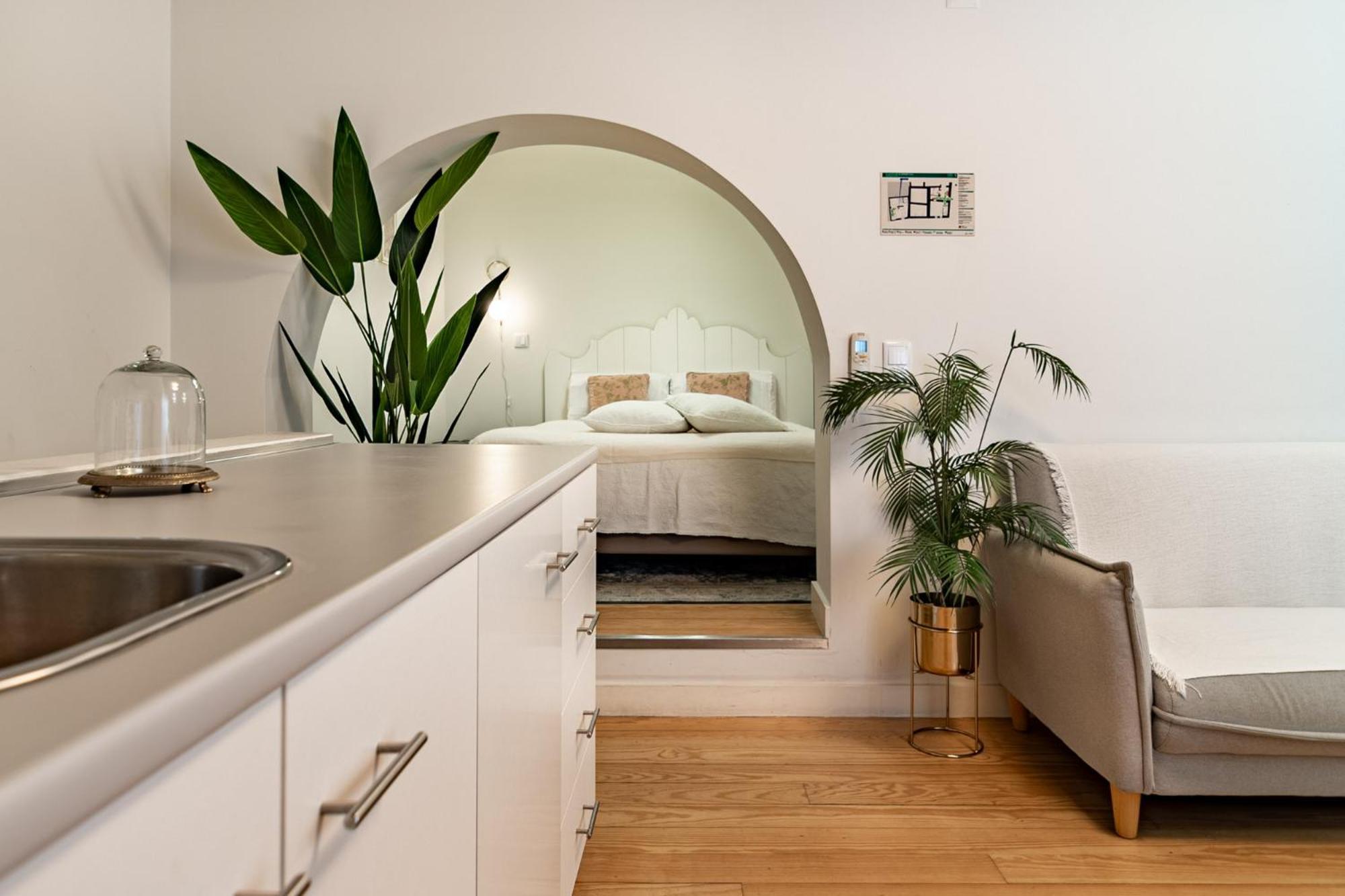 Estudio con sofá cama