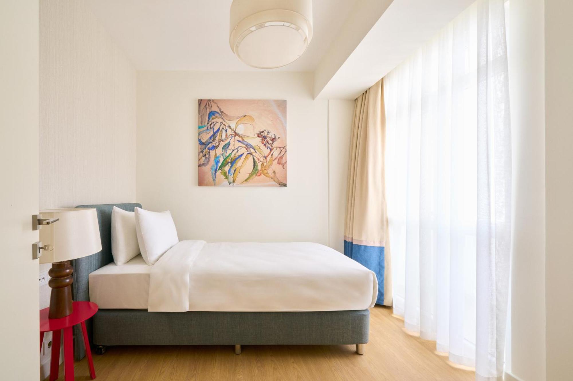 Apartment mit 2 Schlafzimmern und Gartenblick