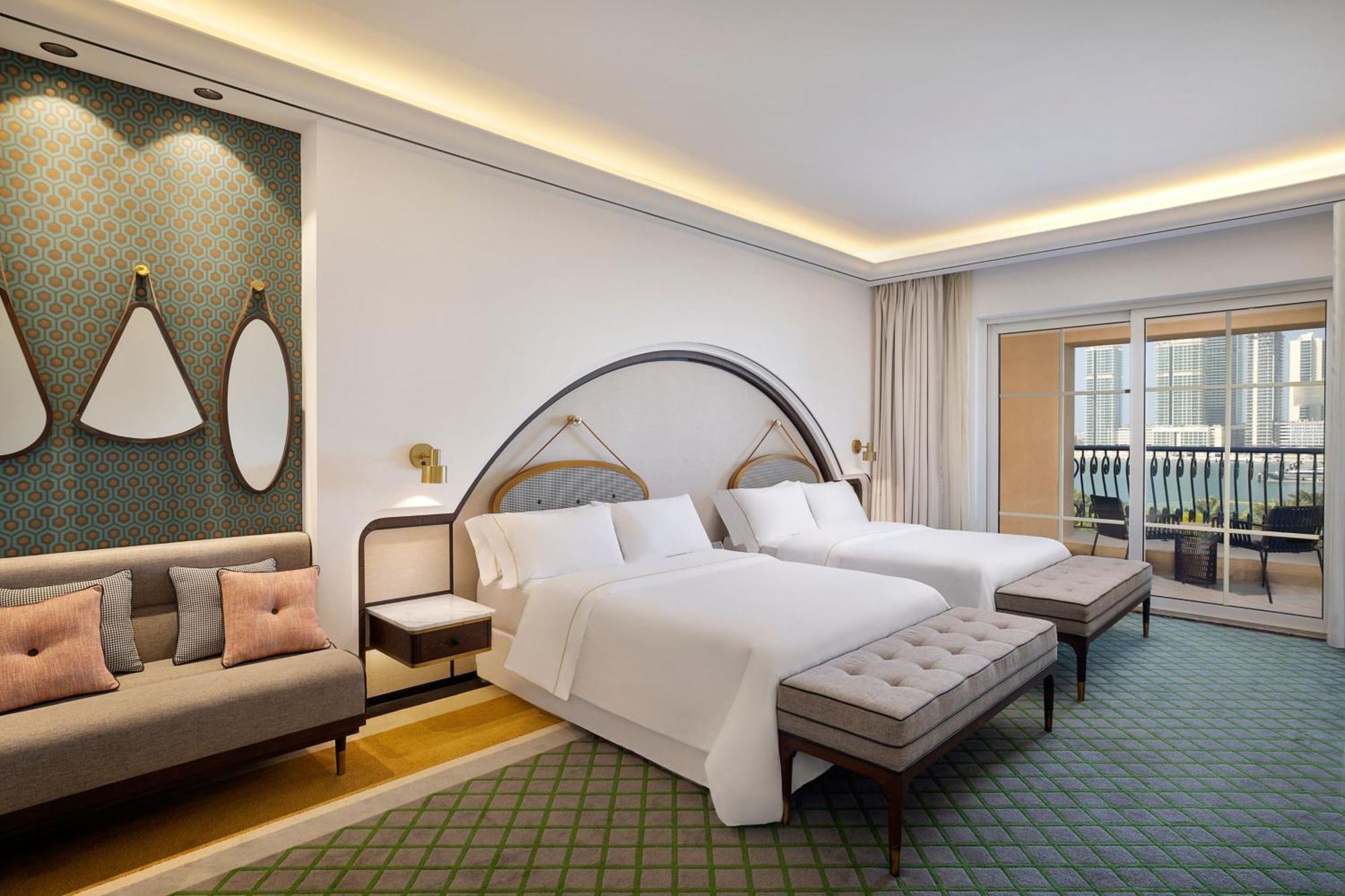 Chambre 2 Lits Queen-Size Deluxe avec Accès au Parc Aquatique Jungle Bay - Vue sur Mer
