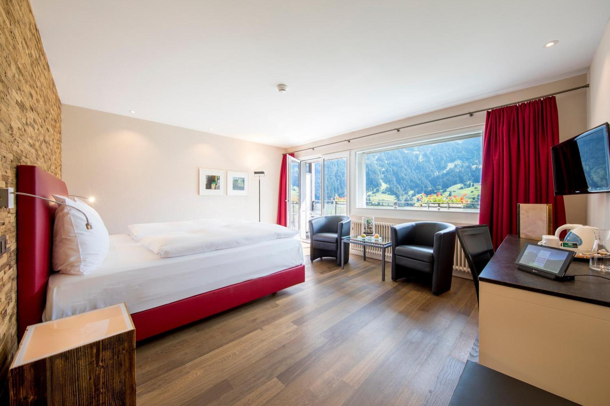 Chambre Double ou Lits Jumeaux Classique avec Climatisation - Vue sur Eiger